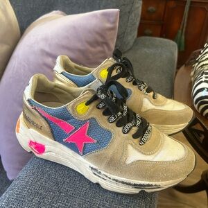 Golden Goose’s with Pink Star